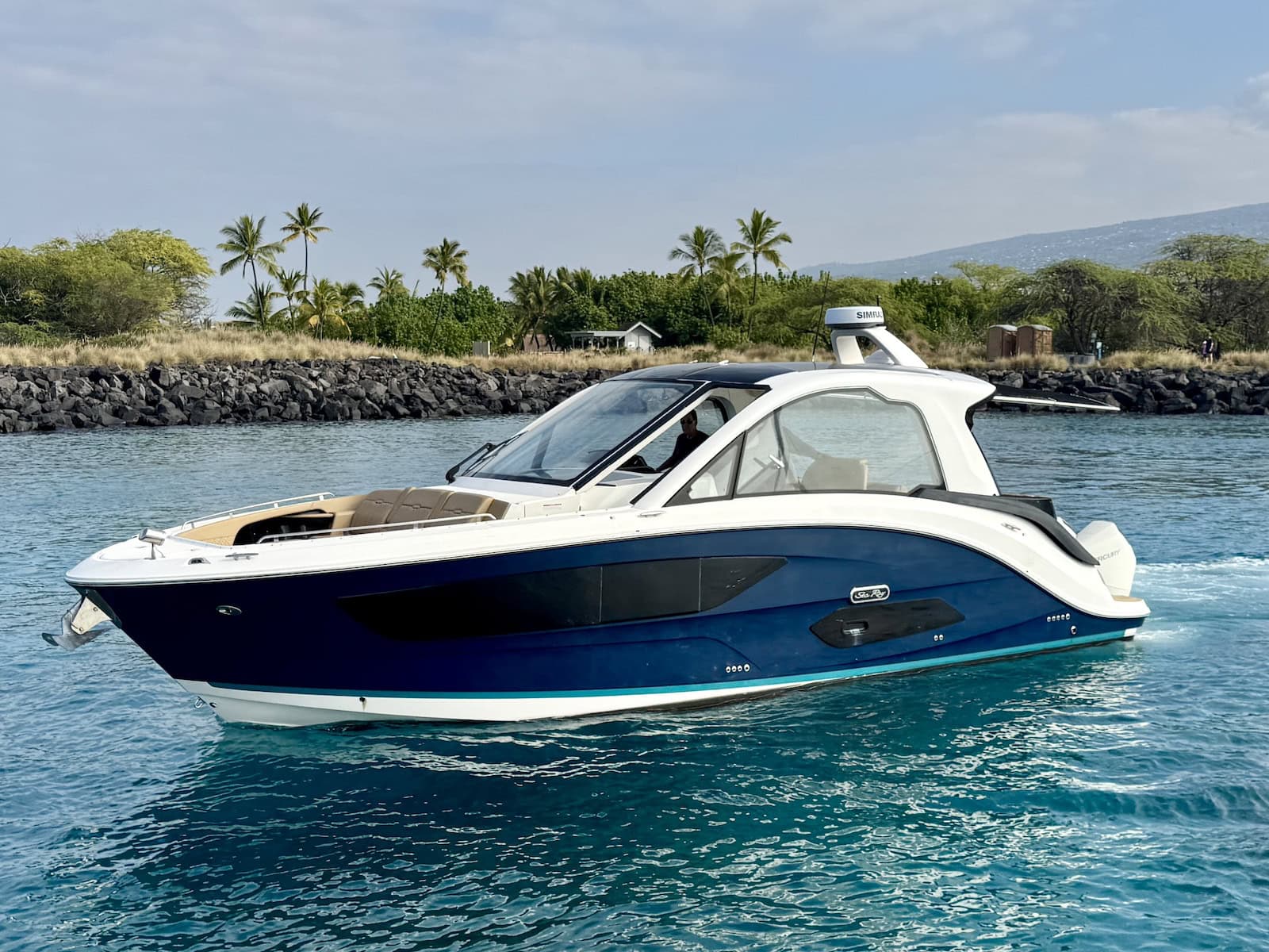 Featured image for “37′ Sea Ray Sundancer 370 Outboard w/Honokohau Charter Corporation, Commercial Use & Mooring Permits”